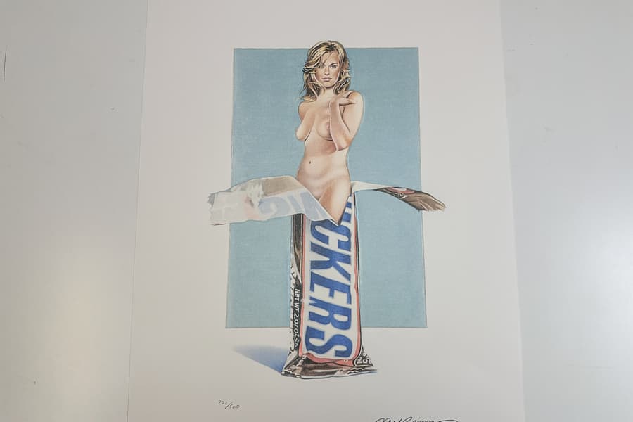 Lithografie nach Mel Ramos, limitiert